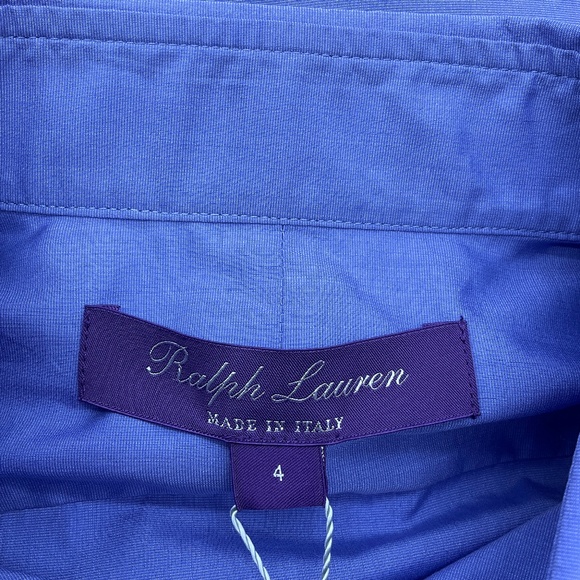 RALPH LAUREN COLLECTION LIGHT BLUE ICONS 2017 BUTTON DOWN COTTON SHIRT - Picture 4 of 5